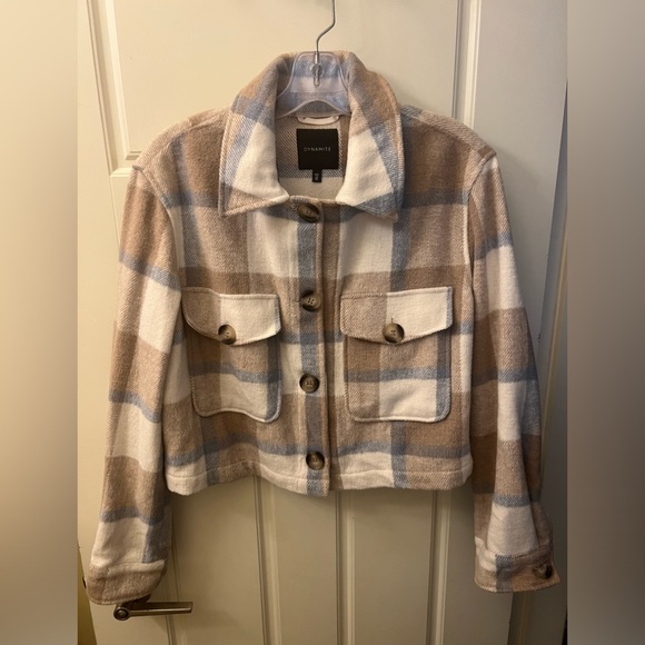 SOLD // Dynamite // Sz S // Cropped Shacket - Picture 2 of 3